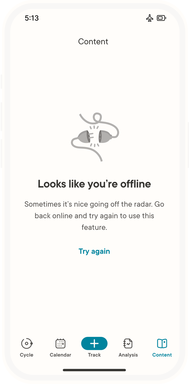 7 (Android) Looks like you're offline - error.png